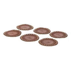CASA Set Of 6 Round Coasters