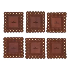 CASA Set Of 6 Square Coasters